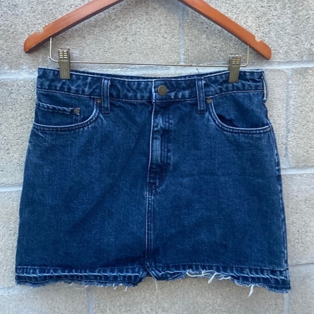 Free People denim mini skirt size 8
